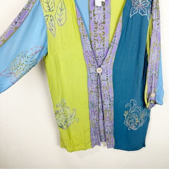 Soft Surroundings Artsy Blouse Duster Lagenlook Boho Top Medium - Picture 4 of 5